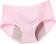 [WOFASHPURET] Period Underwear Plus Size Period Panties Tummy Control Underwear Physiological Underwear Tummy Control Panties Menstrual Underwear Underpants Under Wear Pink