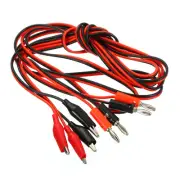 2 Pcs Test Leads, Banana Plug to Alligator Clip Test Cable(Red, Black, 1.5M)