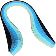 ODETOJOY Quilling Paper Gradient Quilling Strips 3mm Crafts Filigrana Paper 1/8inch Rainbow Color 120pcs Length 21inch (Blue)
