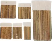 TEHAUX 6pcs Row Brush Painting Brush Watercolor Hake Brush Pottery Door Stands for Painting Goat Hair Hake Brush Furniture Paint Brush for Painting Wood Household bristles