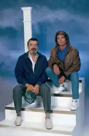 Highway To Heaven Victor French as Mark Gordon Michael Landon as J- Old Photo 1