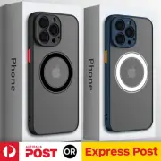 Shockproof Armor Magnetic Matte Case Cover For iPhone 16 15 14 13 12 11 Pro Max