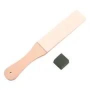 Wood Handle Leather Sharpening Strop Polishing Board With Polish4667