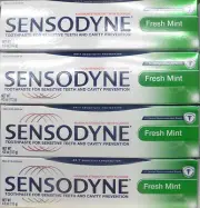 SENSODYNE FRESH MINT Toothpaste (4 tubs)