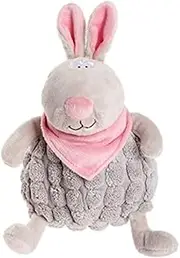 Petface Farmyard Buddies Snuggle Rabbit Squeak Dog Toy