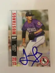 Jose Lopez 2015 Signed Billing Mustangs Team Card