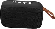 Mini Speaker, Subwoofer, Portable Wireless Speaker with Memory Card Support, Hand Strap, Black