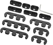 MUCKLILY 1 Set Spark Plug Cable Clamp Numeric Needles French Adapter Pole Holders Extended Head Adapter Rhinestones Pole Head Adapter Holders Brackets Connector Adapter Apparel Rubber Black