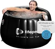 Lifepro 2-Person Portable Ice Bath Tub for Athletes - Self-Inflatable Ice Bath Tub for Adults- Foldable Ice Pod Cold Plunge Tub for Outdoor Ice Bath - Durable Ice Plunge Tub for Ice Baths at Home