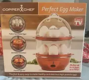 Copper Chef Perfect Egg Maker Electric Hard Boiled Omelettes Poached 14 Eggs