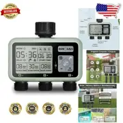 Innovative 3-Outlet Sprinkler Timer - Waterproof & Efficient Garden Irrigation