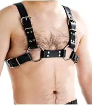 Love in Leather - Double Shoulder Brace (Bulldog Harness) (BRA003)
