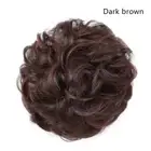 Synthetic Hair Bun Chignon Messy Bun Claw Clip Fluffy Curly Ponytail Extensi _as