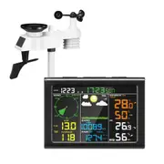 Solar Powered Wireless Weather Station Infoor Temperature Humidity