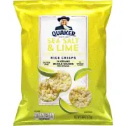 Quaker Rice Crisps Sea Salt & Lime 6.06 Oz SEA SALT AND LIME