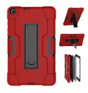 MCC Stylish Shockproof Samsung Galaxy Tab A7 Lite 8.7 Case Cover T220 T225 [Red+Black]