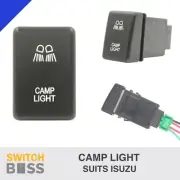 CAMP LIGHT BLUE LED Push Switch Suit ISUZU D-MAX MUX 2012-2018 12v Dash (for: Isuzu)