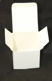 50 x White 5cm Square Cube Card Gift Box - Wedding Bomboniere Favour