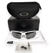 Oakley OO9188-8159 Flak 2.0 Sunglasses Gloss White Prizm Black Polarized w/case