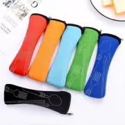 Portable Tableware Pouch Travel Cutlery Zipper Bags Outdoor Camping Reusable