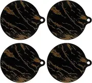 2/4Pcs Induction Cooktop Protect Mat 9.84 inch Thermochromic Silicone Induction Cooktop Protective Cover Heat-Resistant Induction Cooktop Protector Non-Stick Induction Cooktop Cover (4)