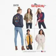ChicStitch Bomber Jacket Pattern: Misses' Lined Sizes 14-22