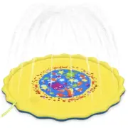 Christoy Kids Outdoor Water Sprinkler Splash Pad Mat 68 Inches Inflatable