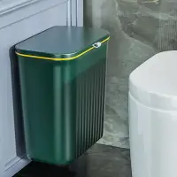 在飛比找樂天市場購物網優惠-垃圾桶 衛生間廁所壁掛式帶蓋垃圾桶 壁掛垃圾桶 浴室垃圾桶 