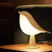 Vquand Small Bird Table Lamp, 2600 mAh Cordless Desk Lamp, Touch Night Light with 3 Color, Small Lamps, Rechargeable Bedside Night Light, Hummingbird Lamps for Bedroom Nightstand Bedside Table