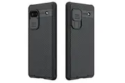 For Google pixel 6A Case, CamShield Series Slim Stylish Protective Case with Slide Camera Cover (Black)