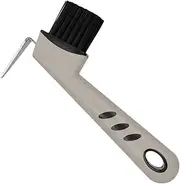 Hoof Pick with Brush, Horse Hoof Pick Brush with Handle, Horse Hoof Pick Brush with Handle, Sturdy Hoof Pick Brush, Horse Hoof Brush Hoof Groove Cleaner for Horses, Donkeys, Goats, Tyres and Hiking