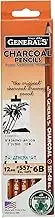 The Original Charcoal Pencil by General Pencil- Box of 12 Extra Soft 6B