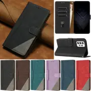 Splice Wallet Flip Cover Case For Samsung Galaxy A54 A24 A34 A14 A23 A53 A13 A04
