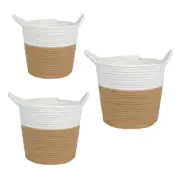 Cotton Rope Woven Hand-Making Cotton Storage Baskets Decorative Flower Pot