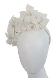 Cream flower headband racing fascinator by Fillies Collection Made in Australia