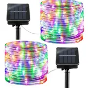 Ledander 2 Pack Solar String Lights Outdoor, 39FT 100 LED Solar Rope Lights Outd