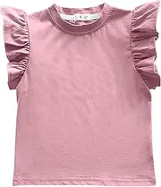 [Generic] 5t Top Undershirt Girl T Shirt Crewneck Knit Top Comfort Summer Tee Drunk Girl Tops