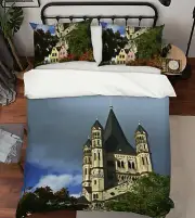 3D Retro House 1494NA Bed Pillowcases Quilt Cover Duvet Kathy Barefield Fay