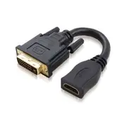 Alogic DVI-HDMI-15MF 15cm DVI-D to HDMI Adapter Cable - Male to Female