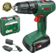 18V Cordless Impact Hammer Drill Driver 2.0Ah Battery 2 Speed 40Nm Torque Settin