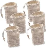 TOVINANNA Portable Soap Mesh Bags 6 Pack Soap Saver Bags Ideal for Travel Home Use