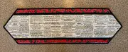 NEWSPAPER NEWS HEADLINES QUILT TABLE RUNNER TOPPER Black Red White 12 x 39 1/2