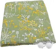 Garneck Decorative Book Cover with Plant Pattern Washable Book Sleeve Protector Cover