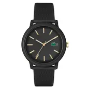 Lacoste 12.12 Black Silicone Men's Watch - 2011233