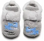 [Minnie Me] Baby Girls Velcro Soft Bottom Bunny Ears Princess ShoesBaby Winter Boots for Boys and Girls with Cartoon Shark Pattern AU 4 (Sole 12.6-Tag 13/3) 12-18M