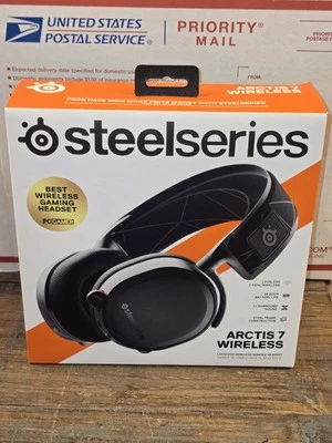 New & Sealed! SteelSeries Arctis 7 Black Wireless Gaming Headset - NIB!