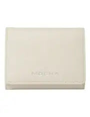 [Mocha] Emery Mini Wallet in Cream