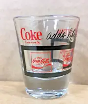 VINTAGE COCA~COLA -- COKE ADDS LIFE TO CHRISTMAS SHOT GLASS