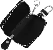1pc Key Case Trendy Purses Coin Pouch Keychain Car Key Chain Key Waist Case Zipper Wallet Zip Around Wallet Car Key Holder Keychain Auto Key Holder Auto Key Key Black Cowhide
