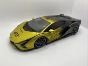 LAMBORGHINI SIAN FPK37 HYBRID #63 1/18 Scale Bburago Yellow / Black - New